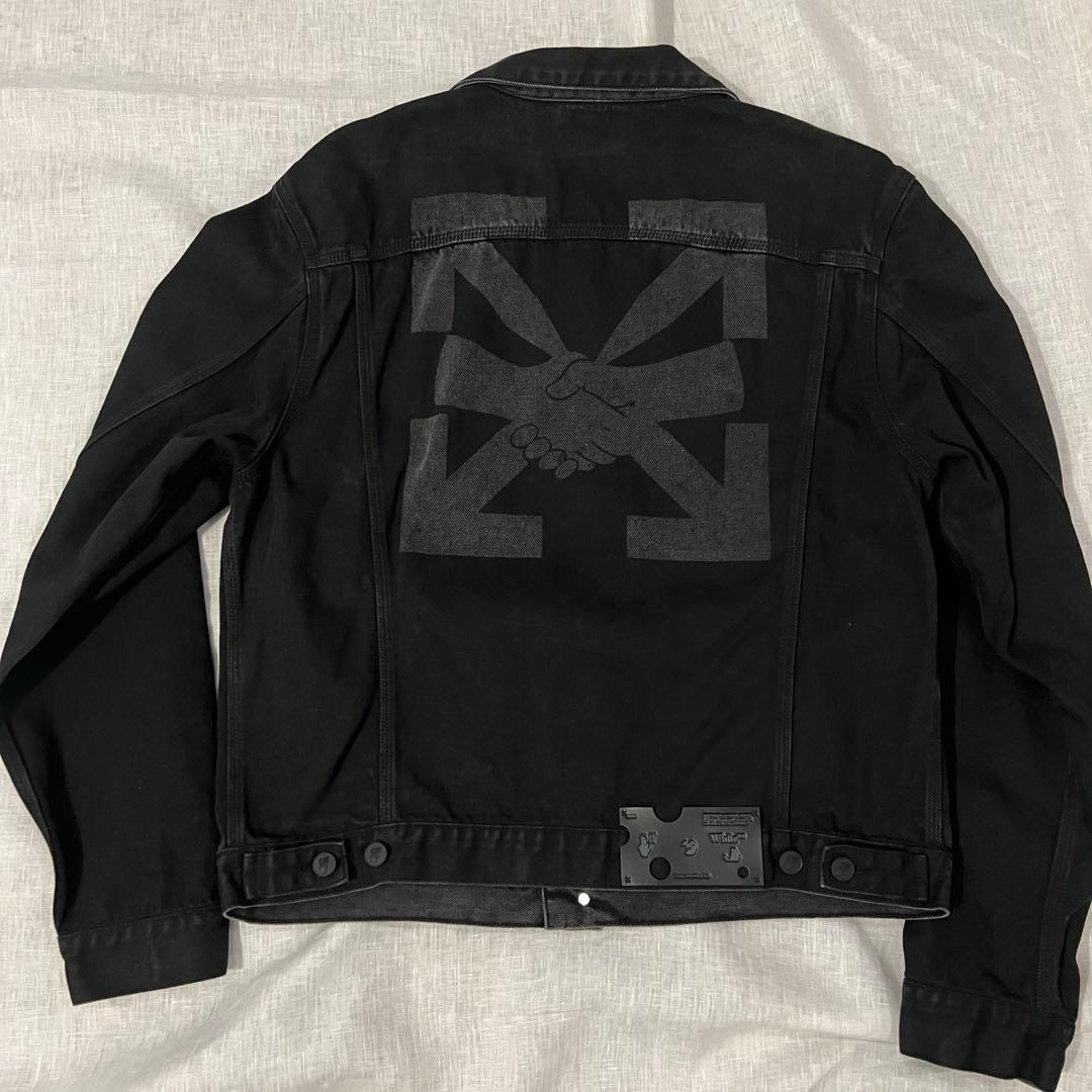 off-white デニムジャケット黒　メンズ