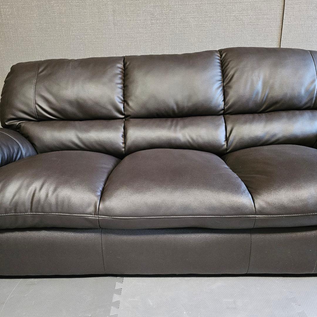 定価:89,990円 Nシールド ビット3KD BK三人掛けソファー