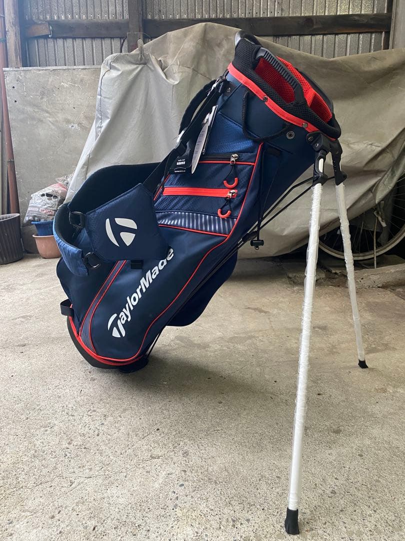 TaylorMade ゴルフバック スタンドバッグ ネイビー/レッド