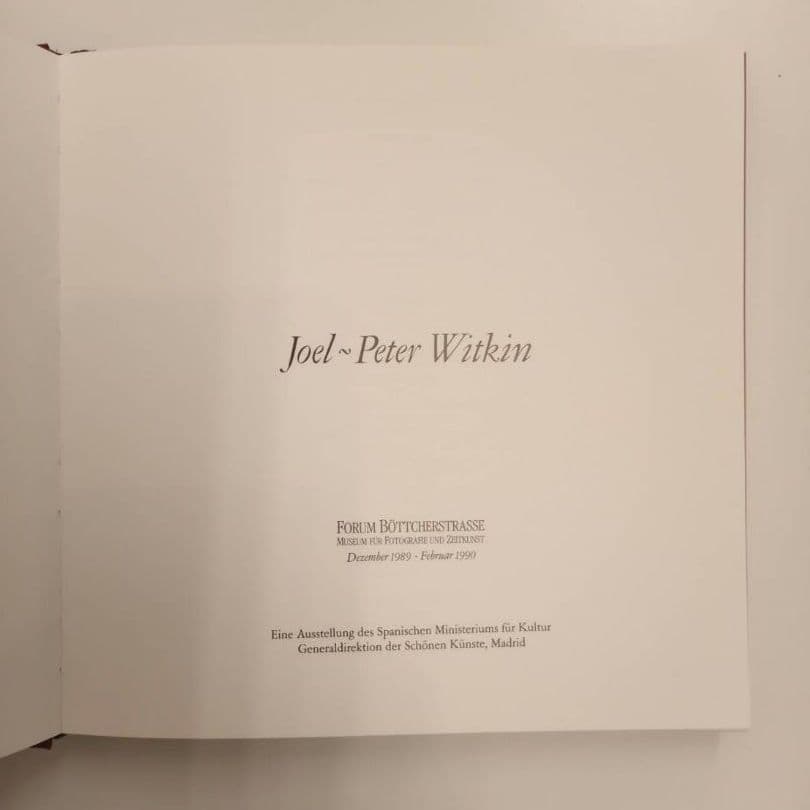 【希少本・美品】Joel Peter Witkin展覧会図録／ウィトキン写真集
