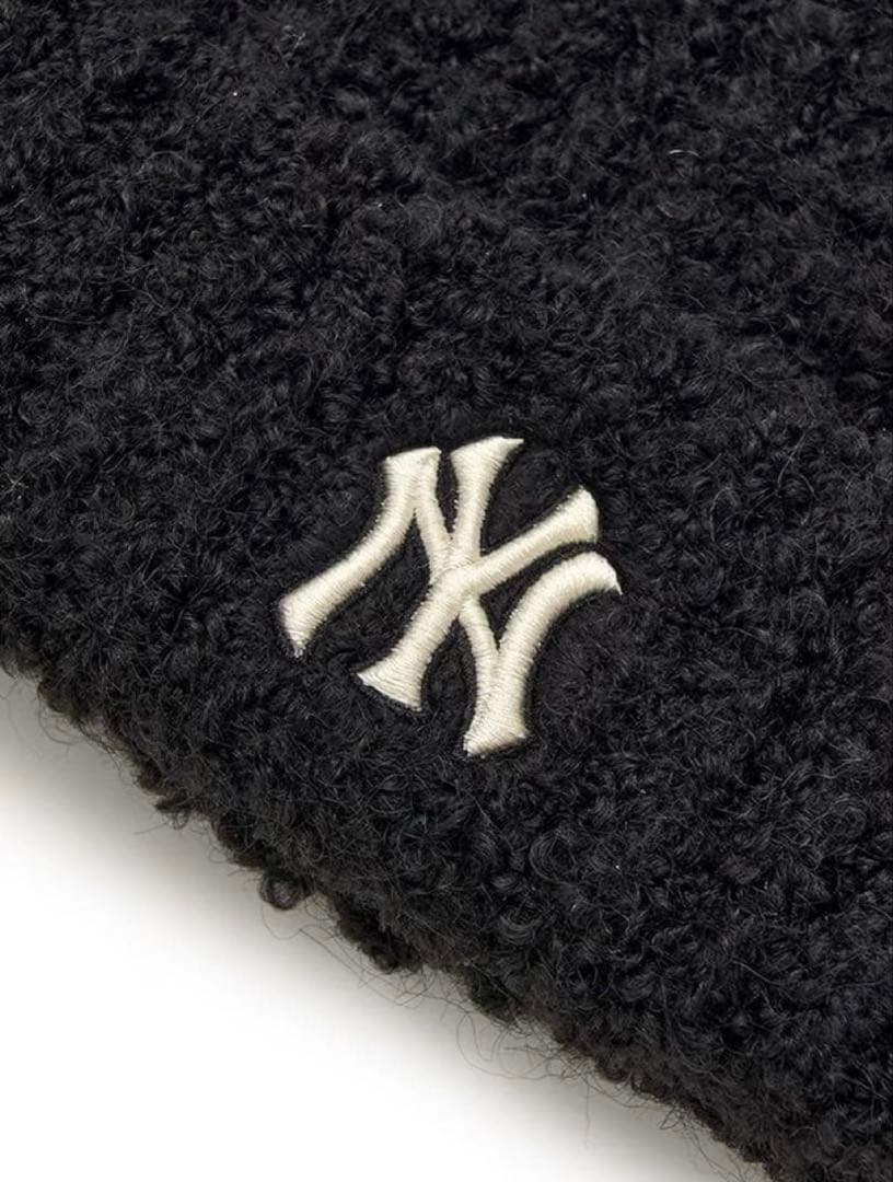 最終値下げ【日本未発売・韓国限定】MLB 猫耳ニット帽 カリナ着用 ブラック