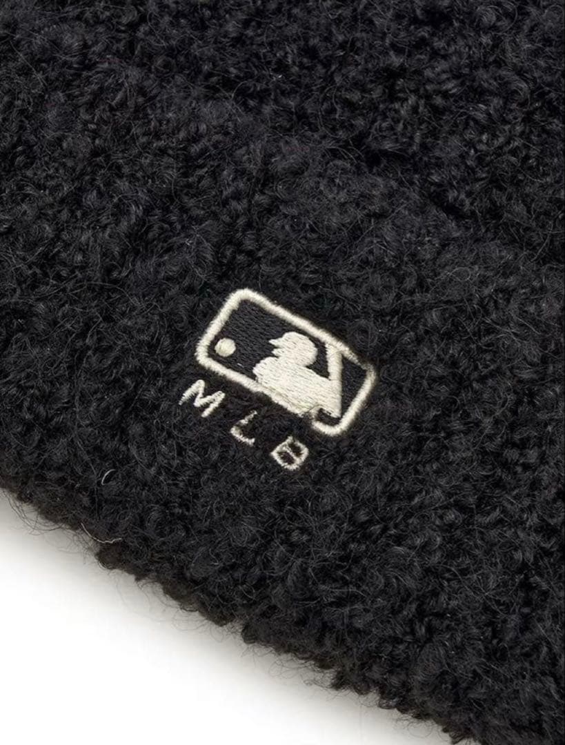 最終値下げ【日本未発売・韓国限定】MLB 猫耳ニット帽 カリナ着用 ブラック