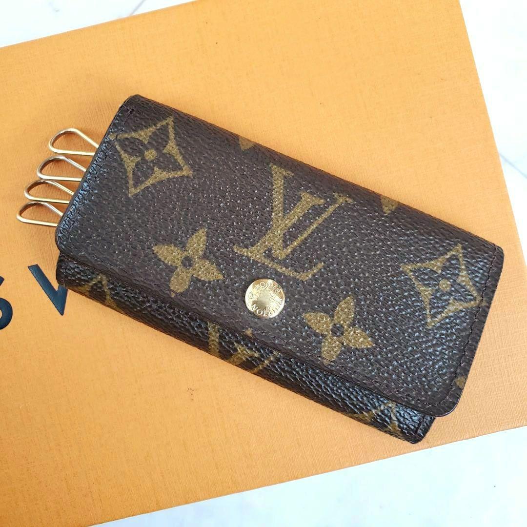 良品 ルイヴィトン キーケース 4連 ミュルティクレ 4 モノグラム 定番 人気
