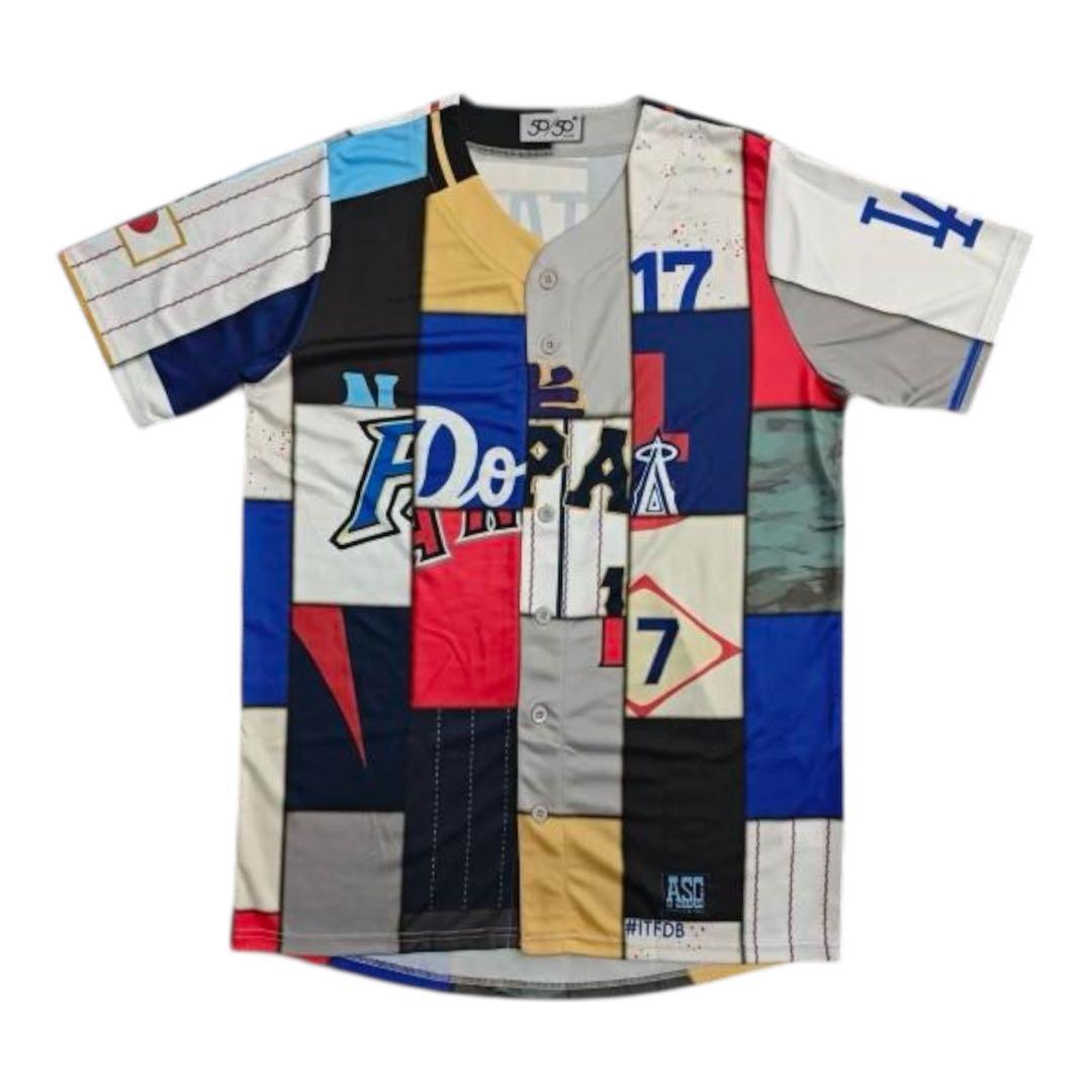 B*n様 非売品 大谷翔平 サインプリント歴代ミックスユニフォーム　ドジャースW