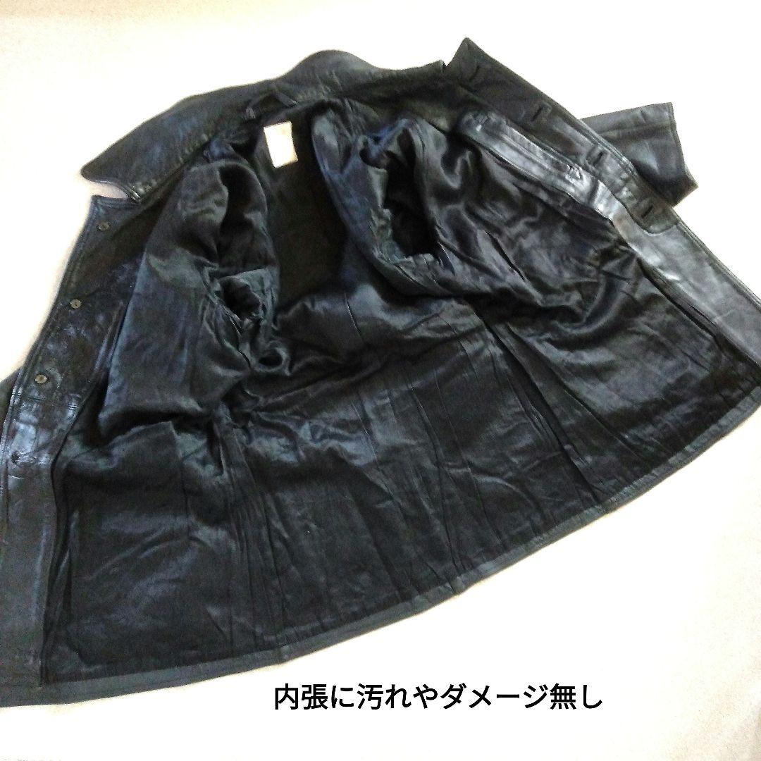 70s Vintage フランス軍 ファイヤーマン レザージャケット カーコート