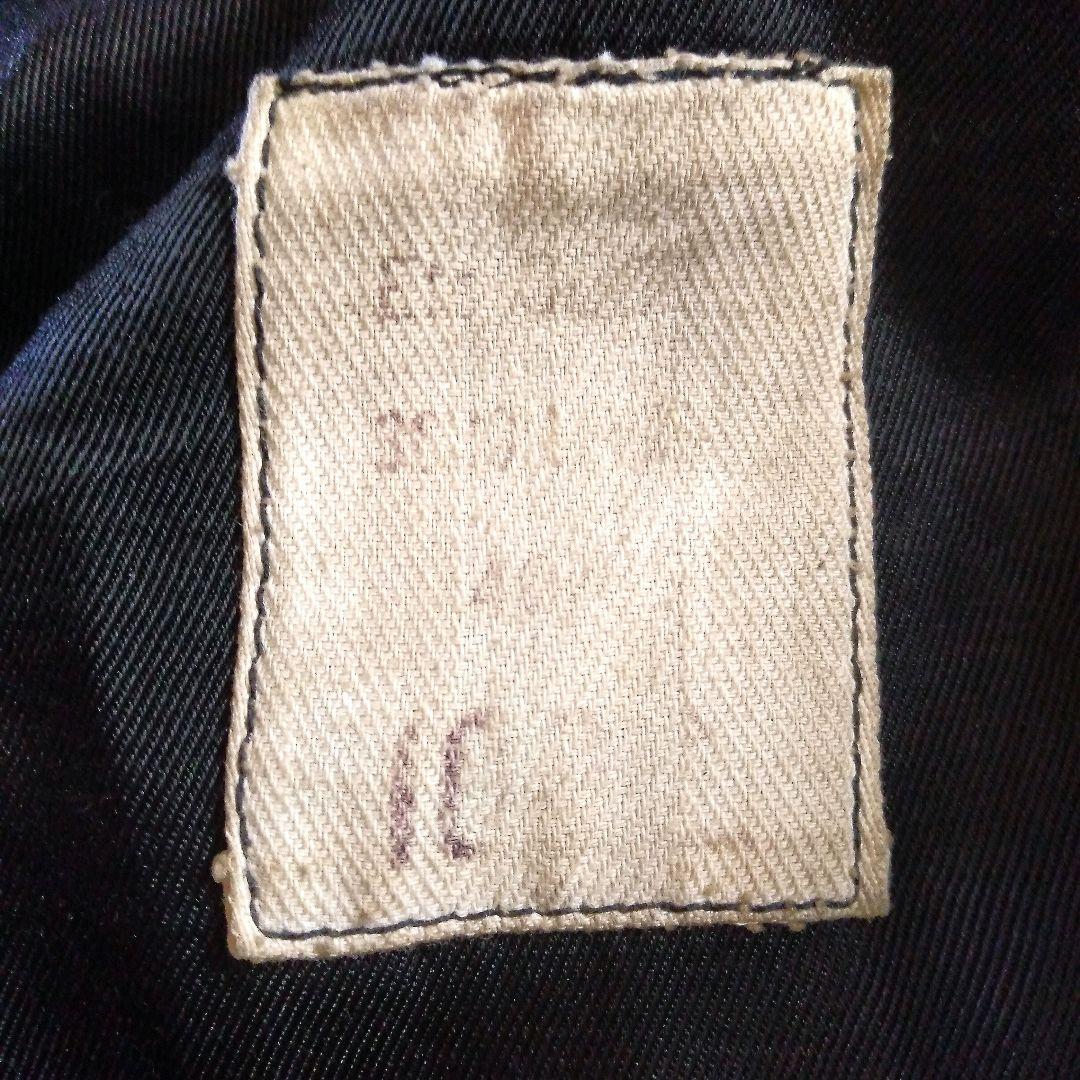 70s Vintage フランス軍 ファイヤーマン レザージャケット カーコート