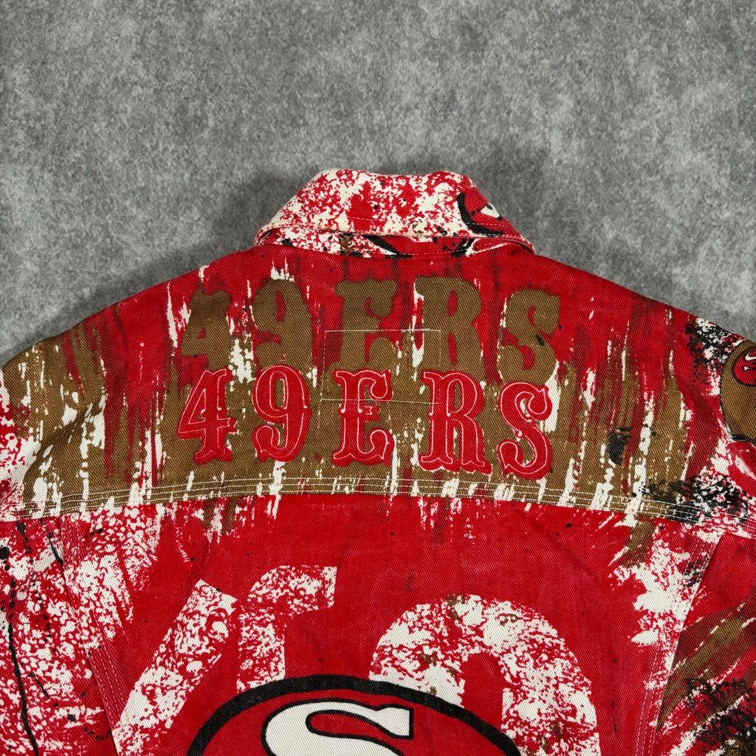 【希少】NFL サンフランシスコ 49ers SF デニムジャケット マカオ製