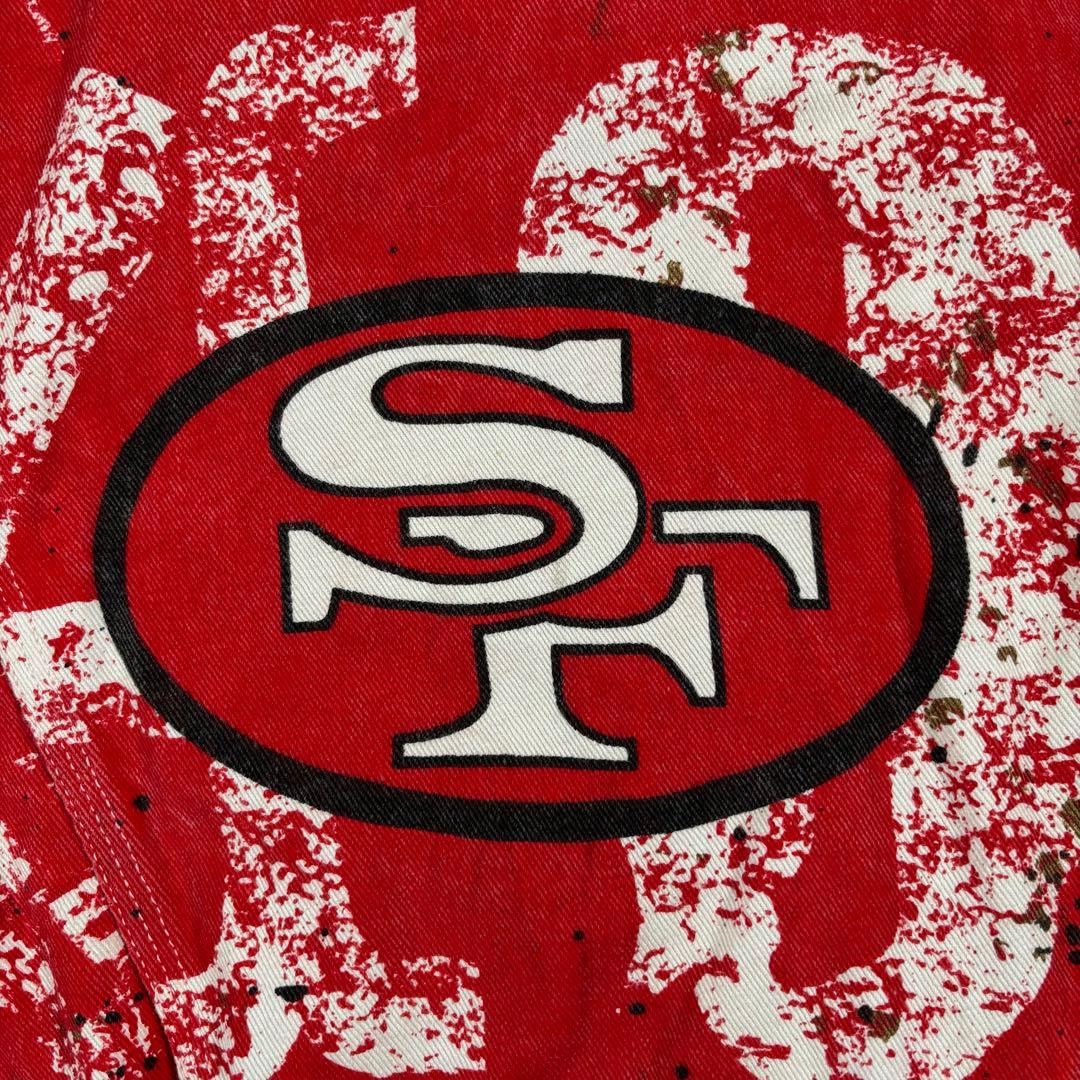 【希少】NFL サンフランシスコ 49ers SF デニムジャケット マカオ製