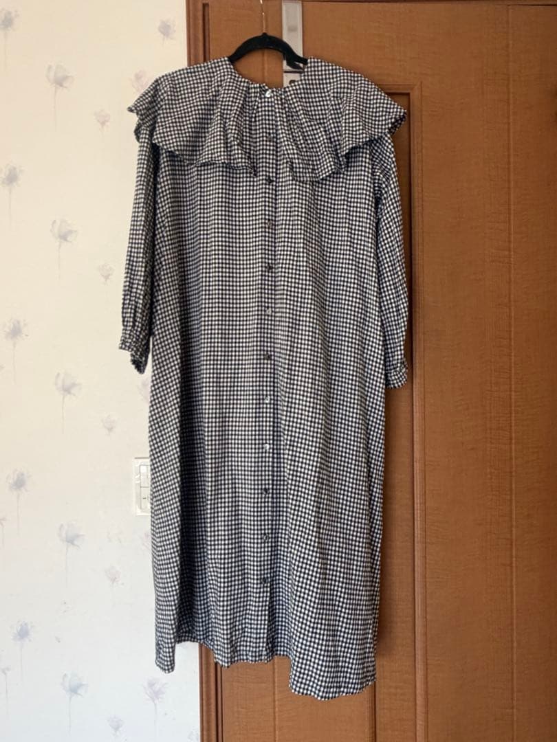 nest Robe ギンガムチェック ロングワンピース F