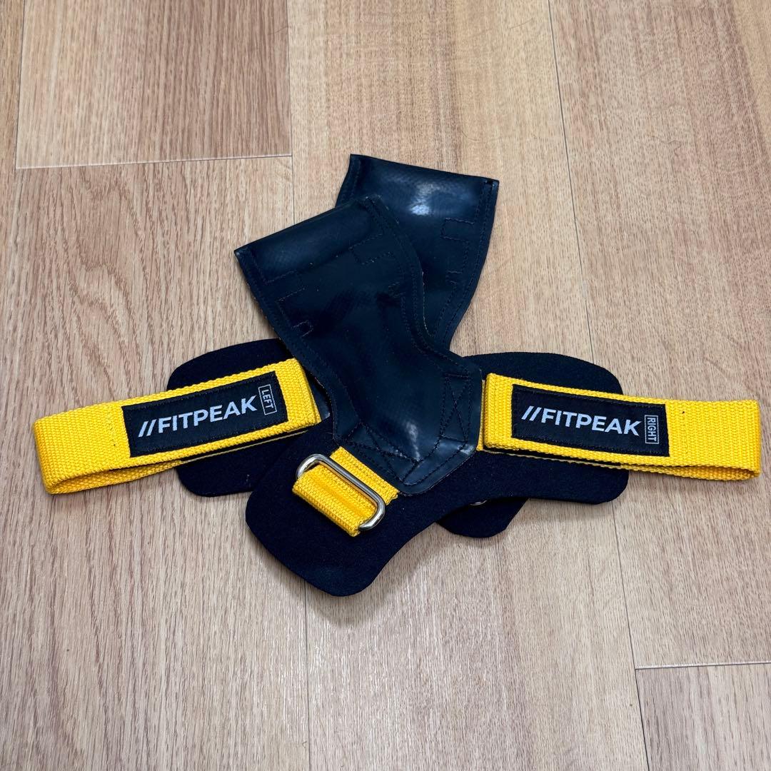 【筋トレ始めるならコレ！】FITPEAK パワーグリップ/リストラップセット