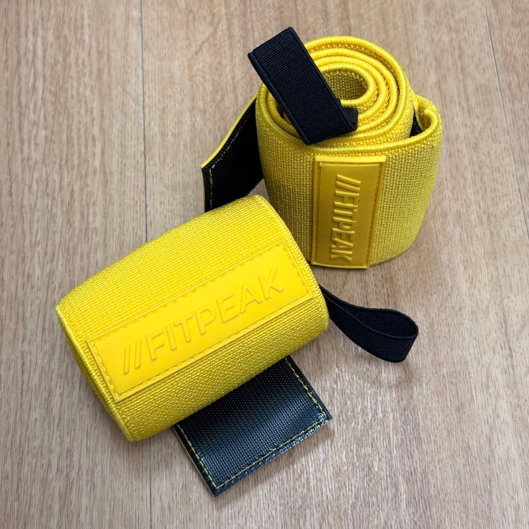 【筋トレ始めるならコレ！】FITPEAK パワーグリップ/リストラップセット