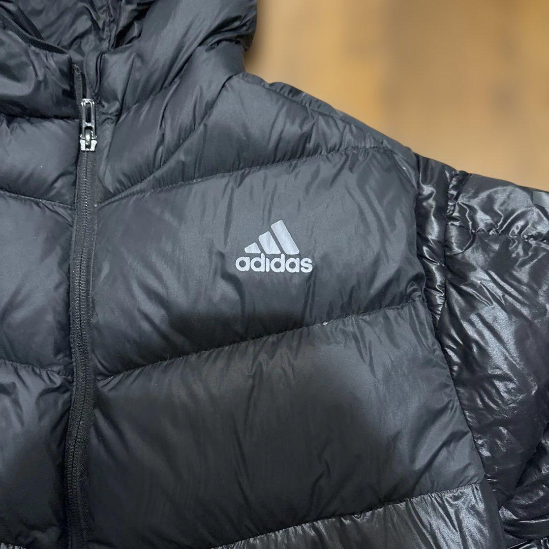 タイムセール致します✴︎美品✴︎adidas Lサイズ　フード付き 黒 ベンチコート