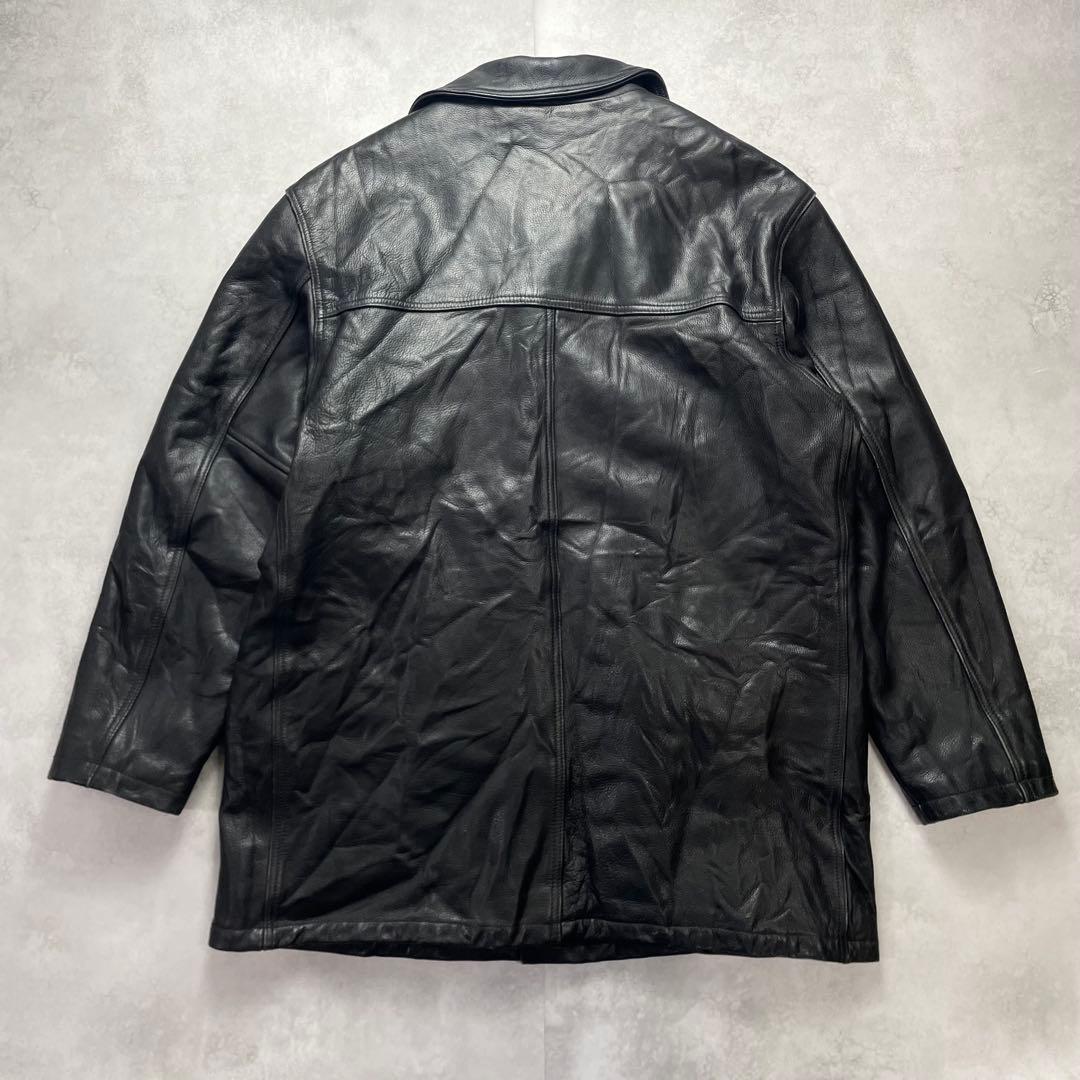 SCHOTT ショットUSA製 カーコート キルティング 黒 2XL 44
