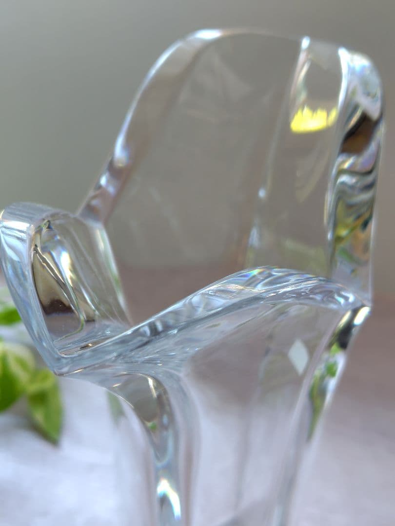 Baccarat クリスタル花瓶　　　　　　フラワーベース　バカラシール付き
