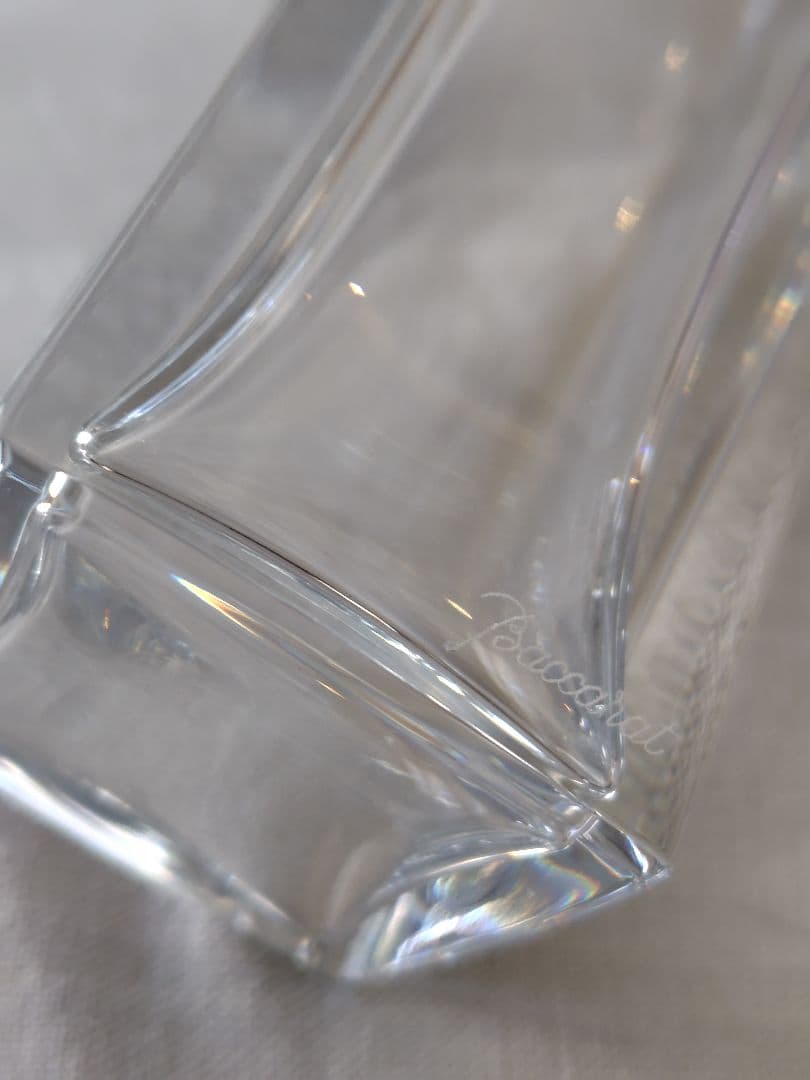 Baccarat クリスタル花瓶　　　　　　フラワーベース　バカラシール付き