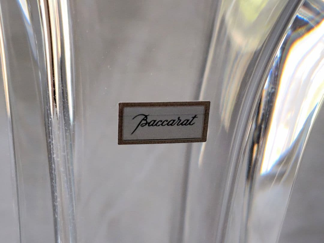 Baccarat クリスタル花瓶　　　　　　フラワーベース　バカラシール付き