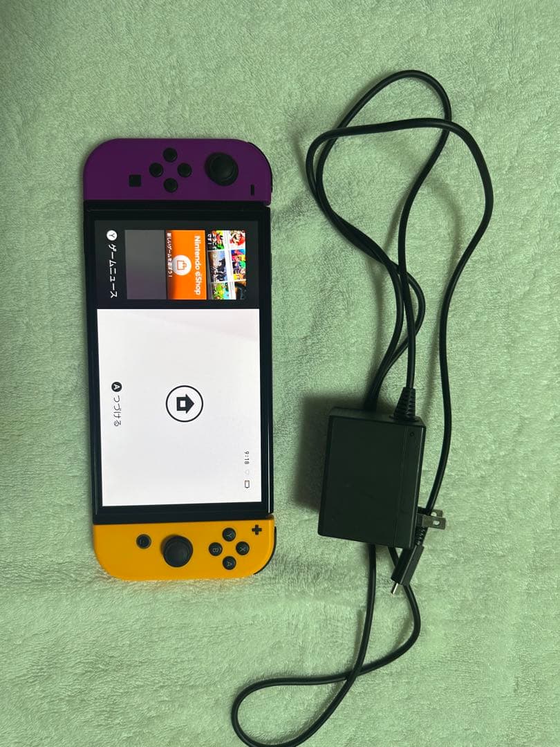 Nintendo Switch 本体 紫とオレンジ Joy-Con 充電器付き