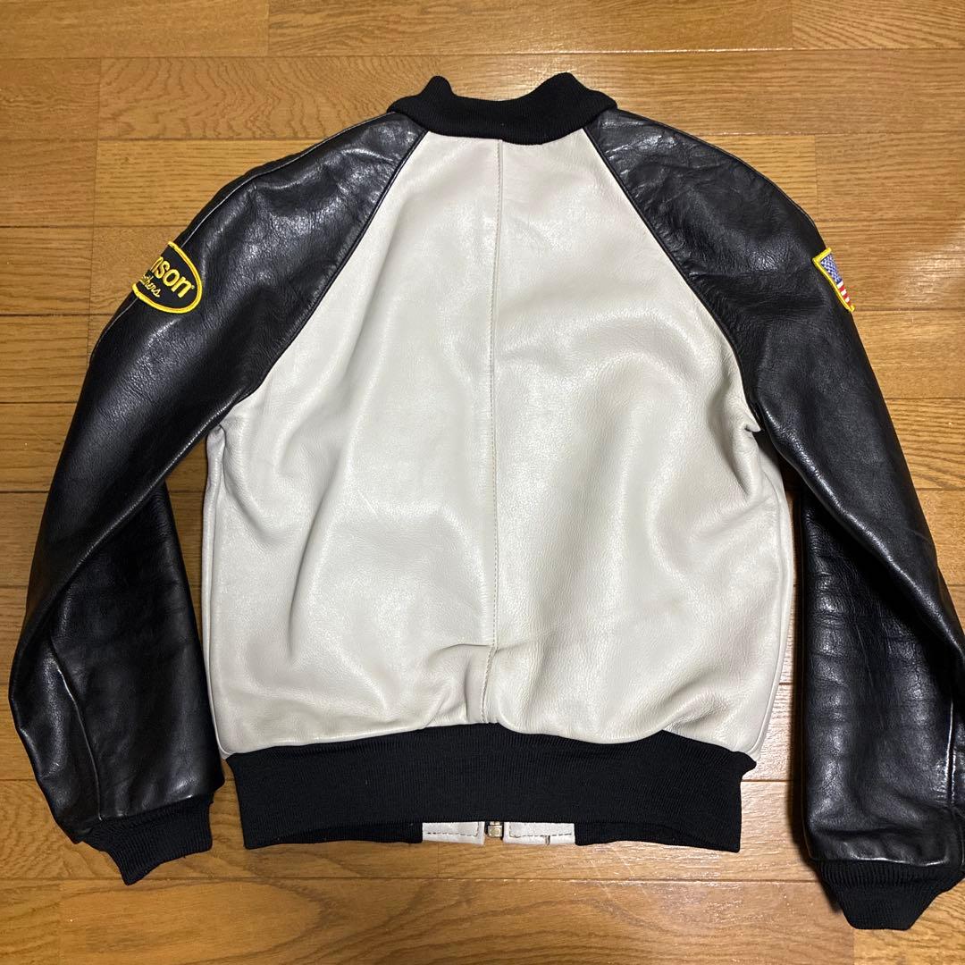 フ*ョ様 VANSON TJP レザージャケット ライダース　パッチ付 グレーU