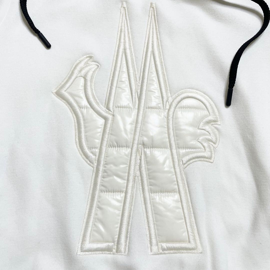 モンクレール　ダウン パーカー MAGLIA ホワイト アイボリー フード