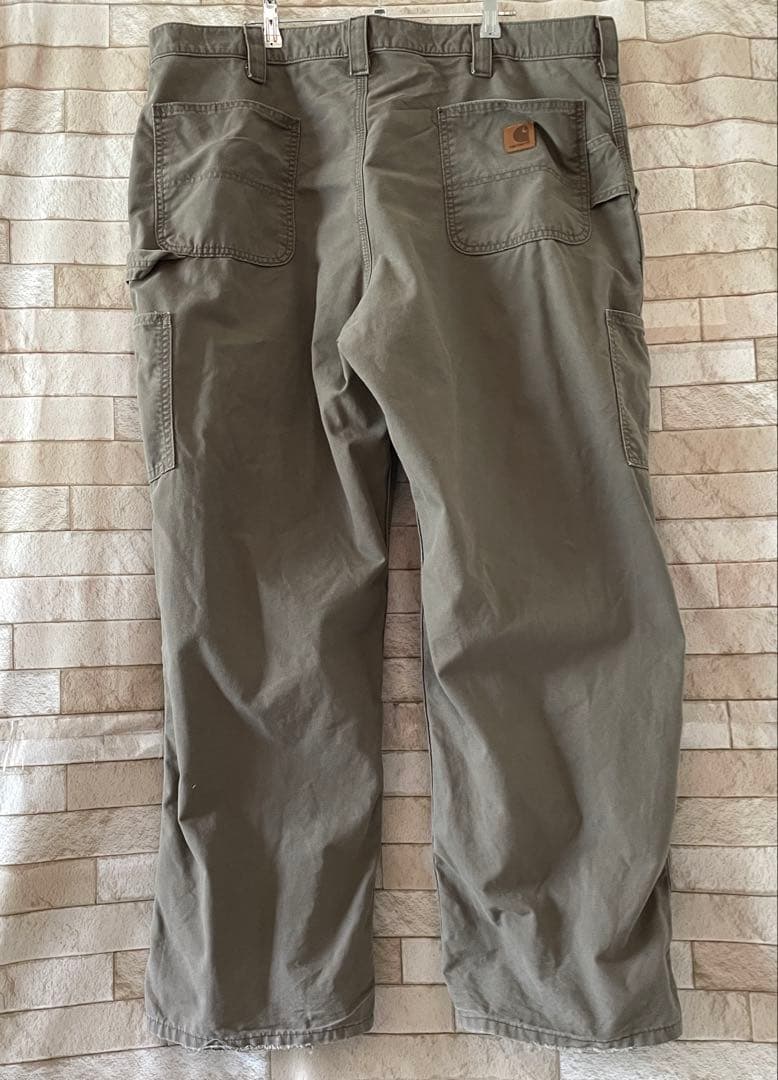 カーハート ペインターパンツ メキシコ製 革パッチ 42×30
