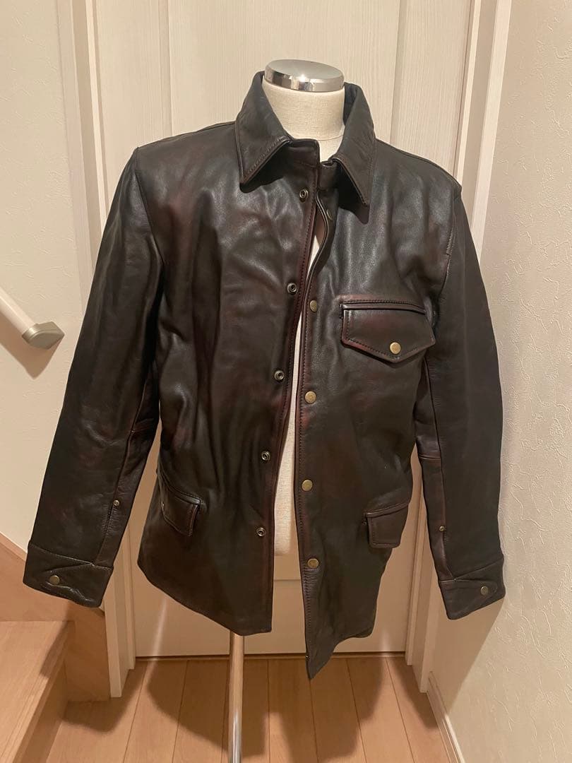 新品！SwingDog ダークブラウン カーコート4XL レザー