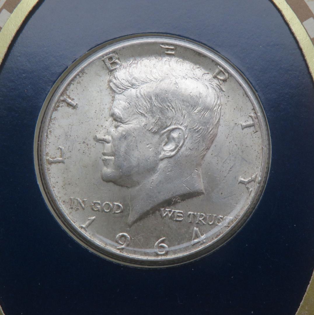 950、1964年　アメリカ　ハーフダラー　ケネディ　外国銀貨　1点