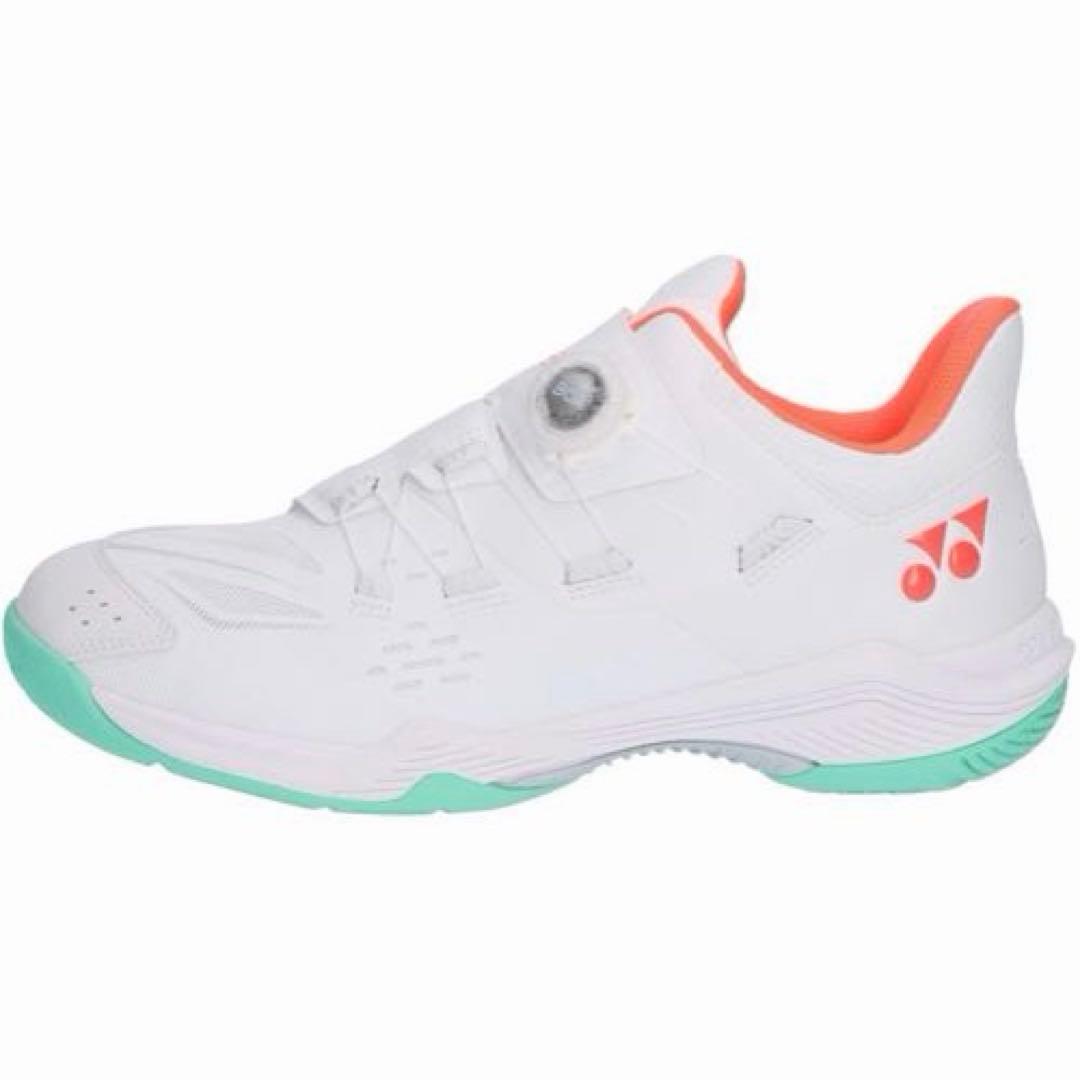 YONEX バドミントンシューズ ダイヤル パワークッション22.5cm 白