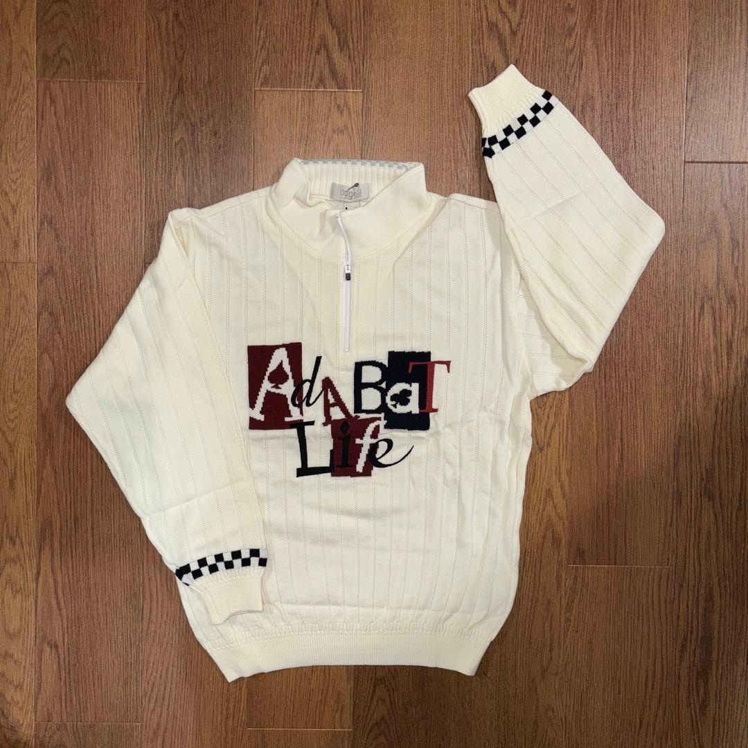 【未着用】Adabat アダバット ジップアップセーター Lサイズ