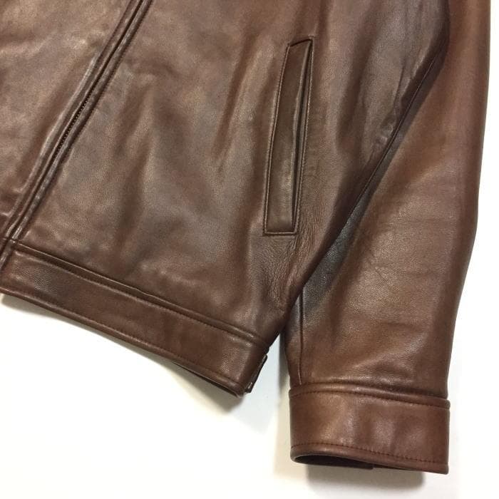 美品 実寸Ｌ位 ポロ ラルフローレン ラムレザージャケット シープレザー