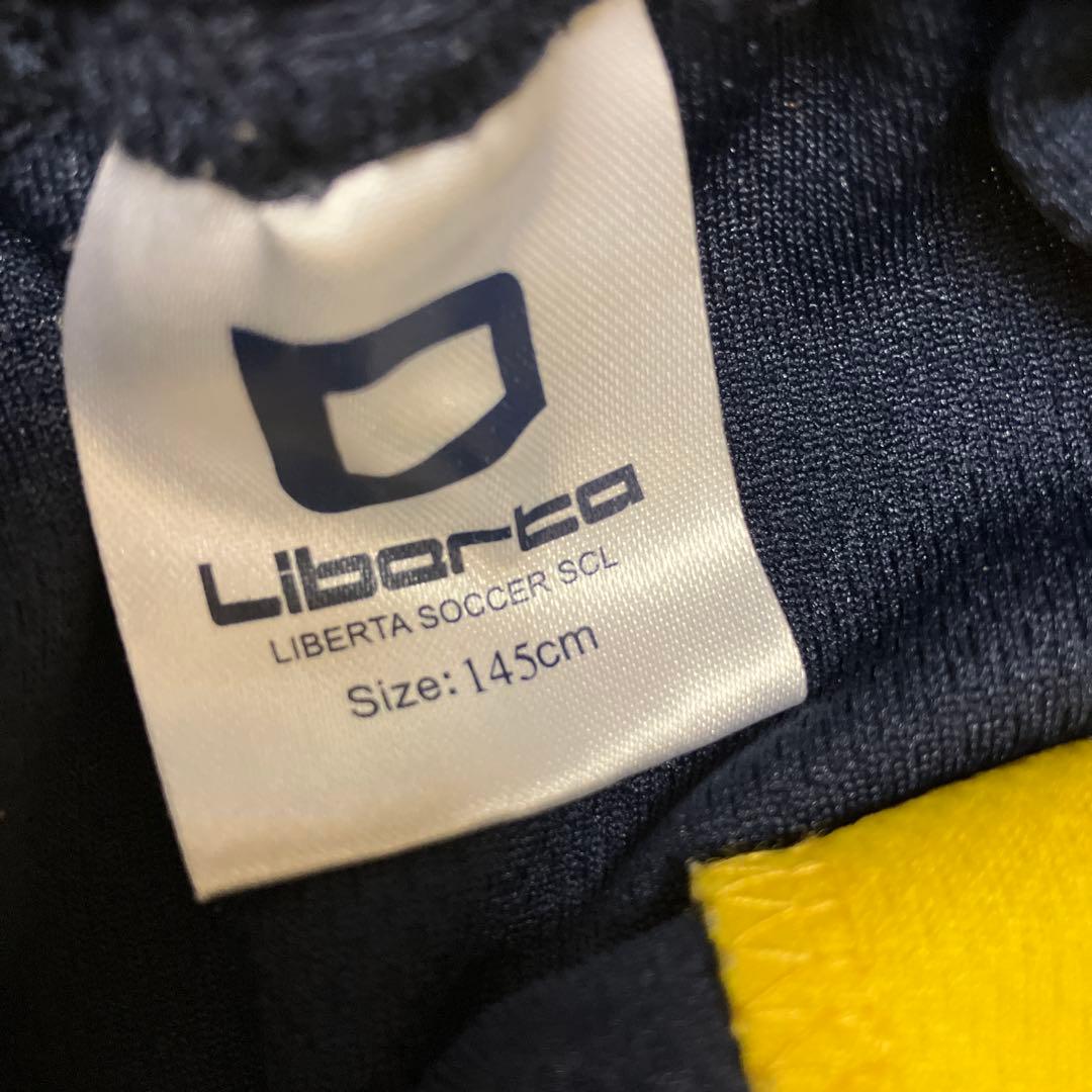 美品　Liberto ジャージ 145 ズボン　下　ネイビー/イエロー　リベルタ