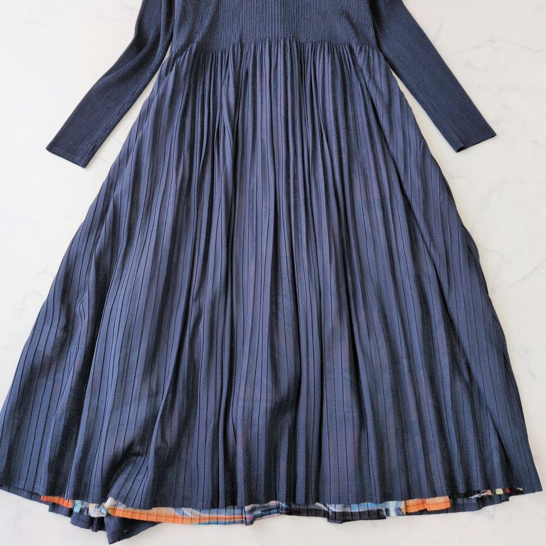 美品✨️BellchuYery ベルチュベリー プリーツワンピース M-L
