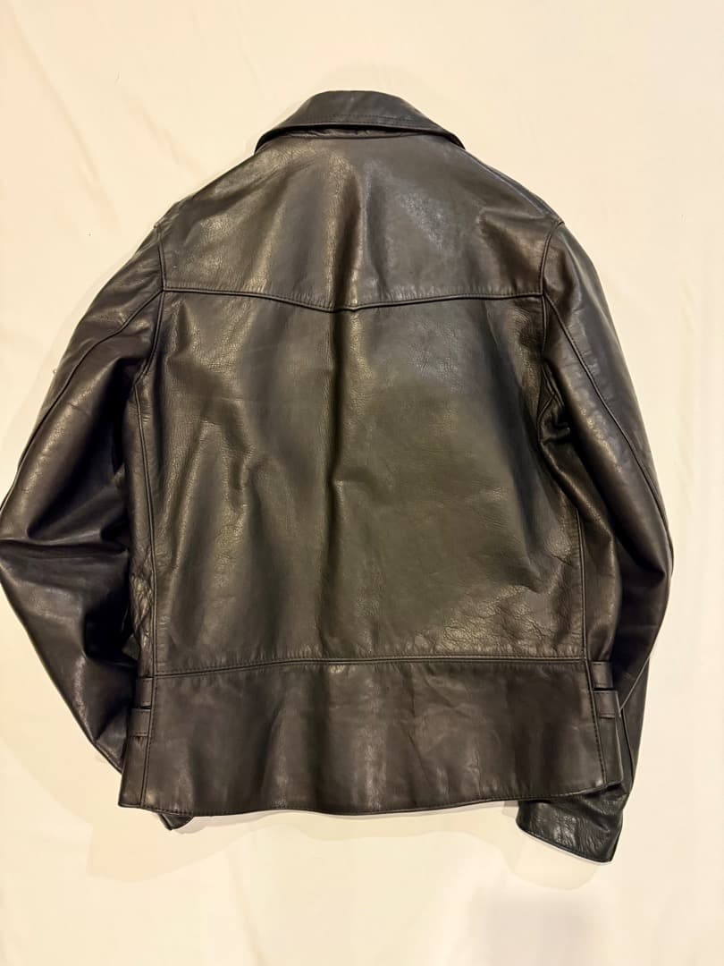 【美品】James Grose ボア ダブルライダースジャケット ホースレザー
