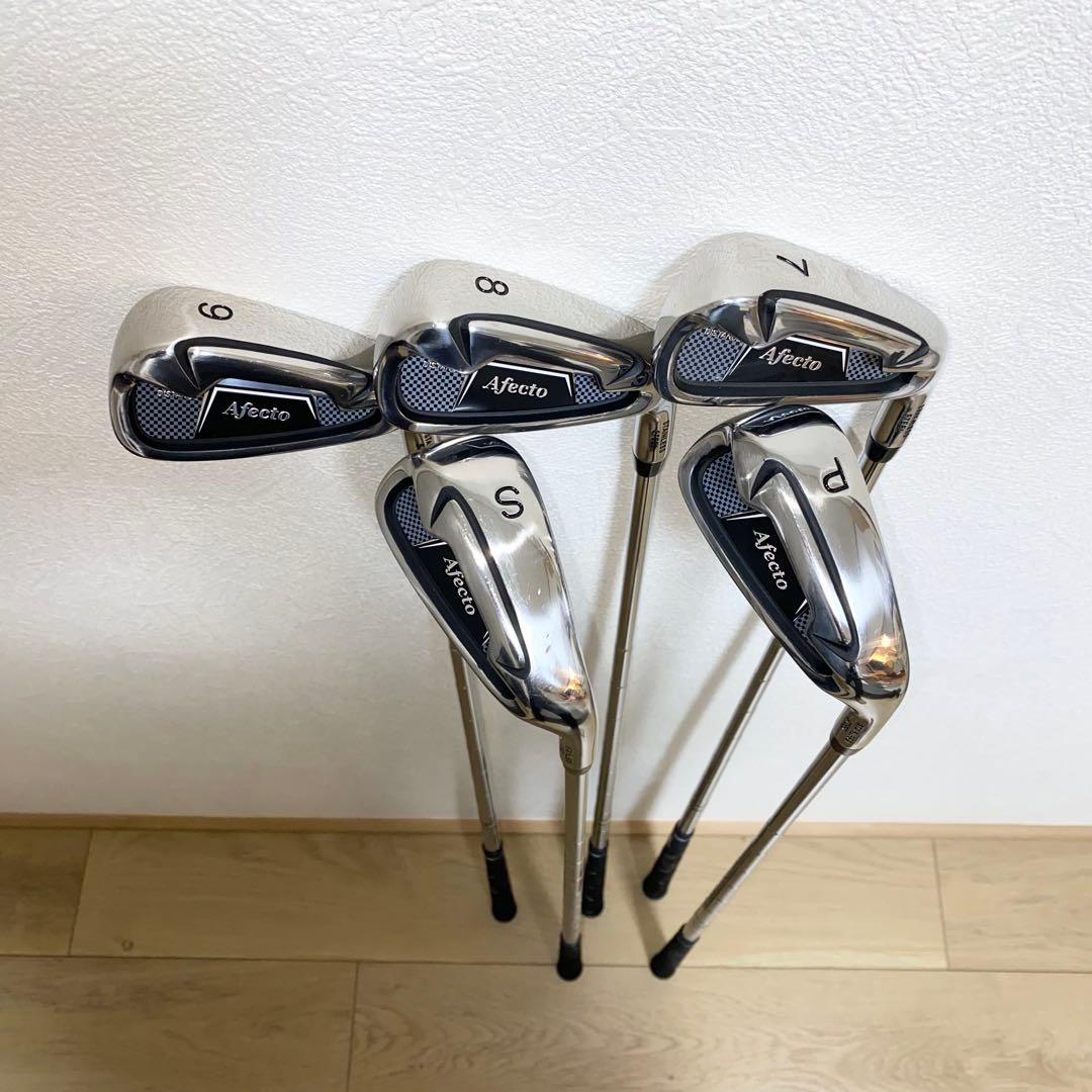 美品 送料込☆afectoメンズ用ゴルフクラブフルセット☆初心者キャディバッグ付