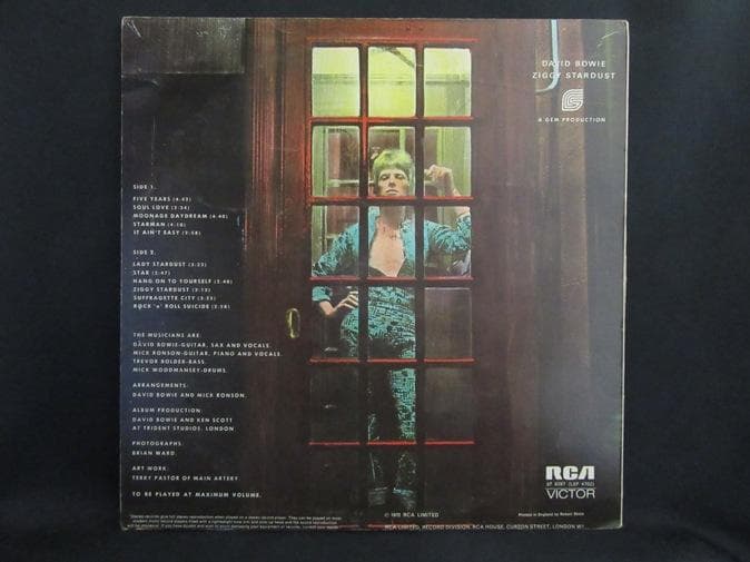 David BOWIE★The Rise And Fall Of Ziggy S