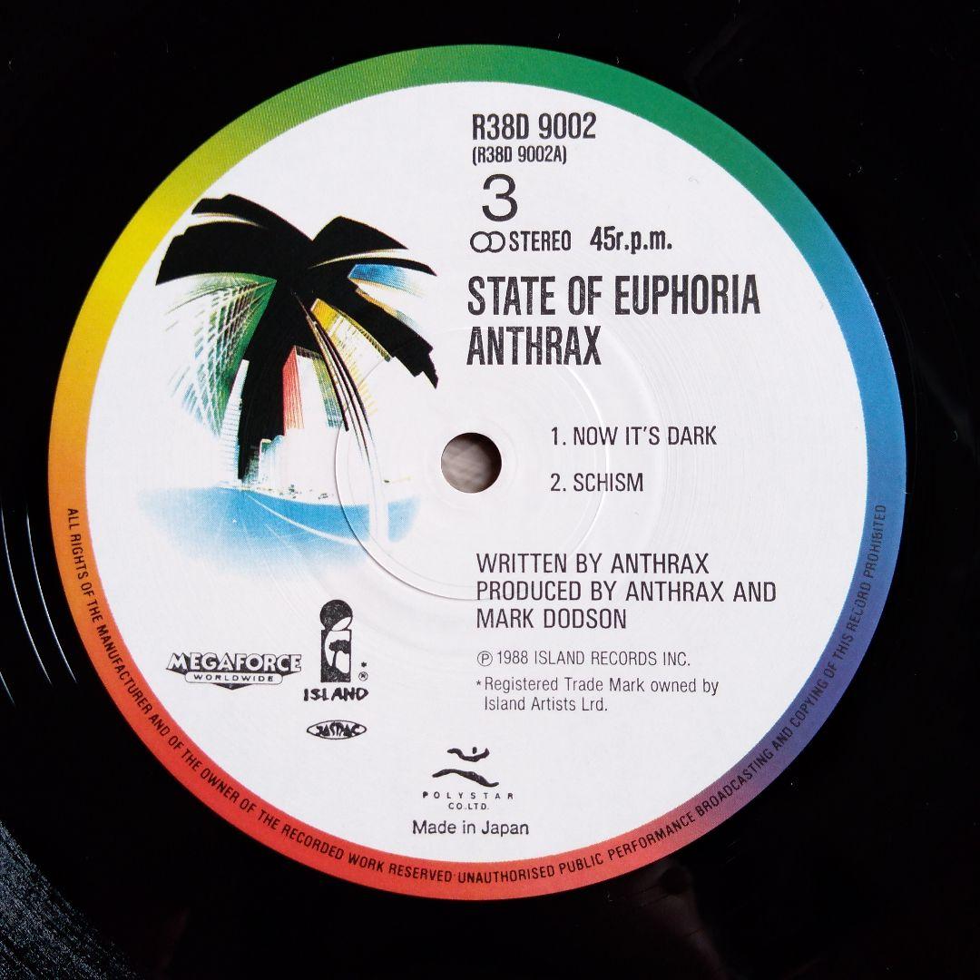 【LP】ANTHRAX　STATE OF EUPHORIA