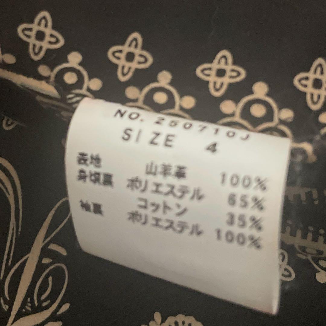ジャックローズ 山羊革 レザー シングル ライダース キャメル 本革 L