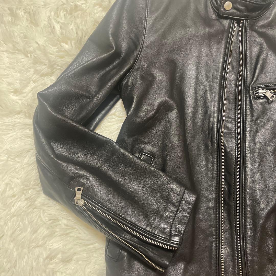 ハウスオブブルース　ライダースジャケット　黒　革