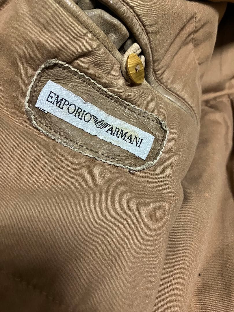 emporio armani 90s レザージャケット a-2型