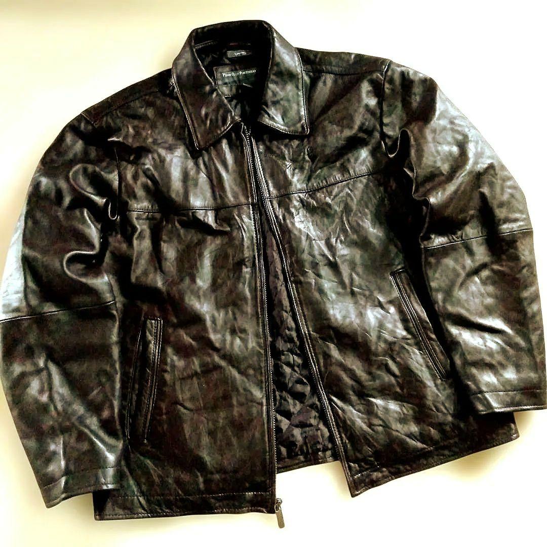 Vintage PERRY ELLIS PORTFOLIO レザージャケット