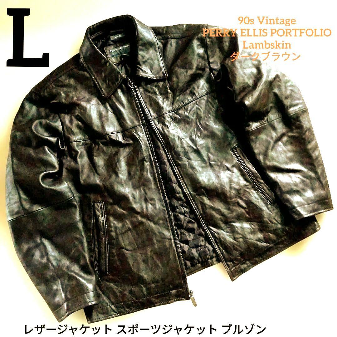 Vintage PERRY ELLIS PORTFOLIO レザージャケット