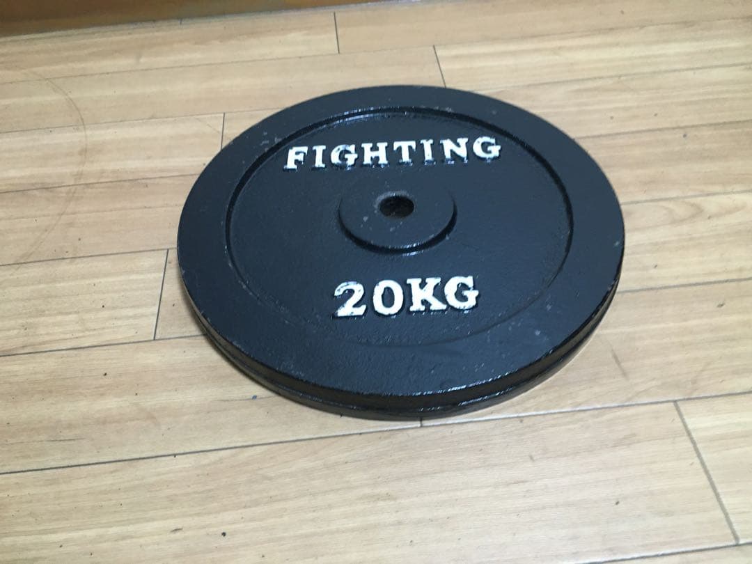①FIGHTING ROADバーベルプレート 20kg x 1枚 (同時購入)