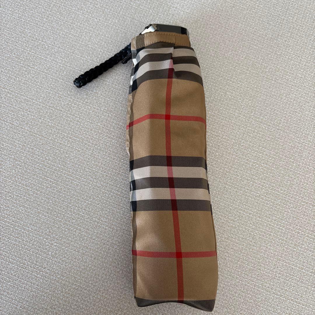 あ*や様 Burberry 折りたたみ傘 チェック ベージュ 日本製