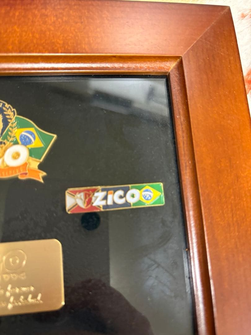 zico ジーコ　ピンズセット　額入り1994サッカーJリーグ
