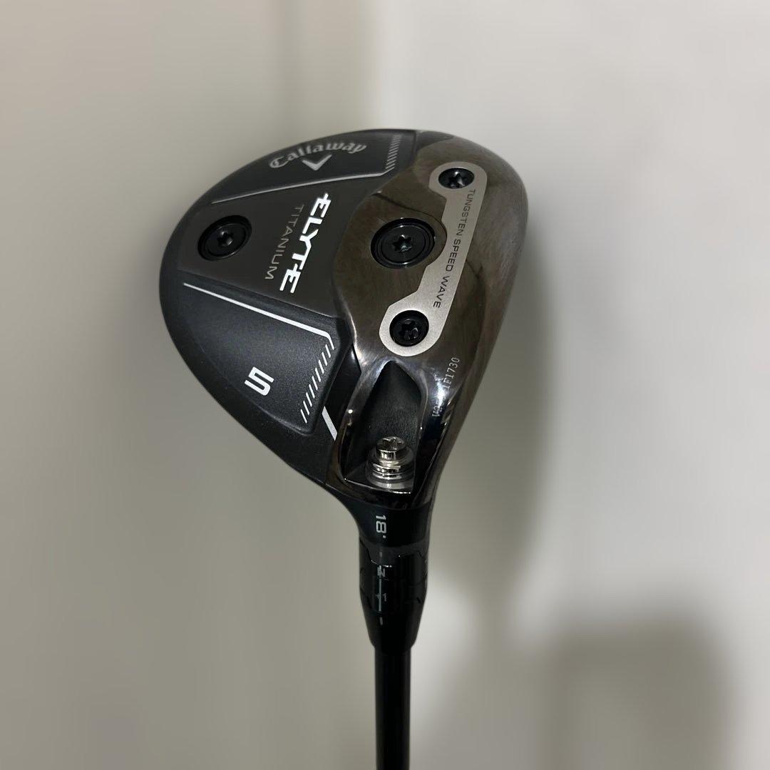 キャロウェイエリートTITANIUMフェアウェイウッド5W シャフトＳ
