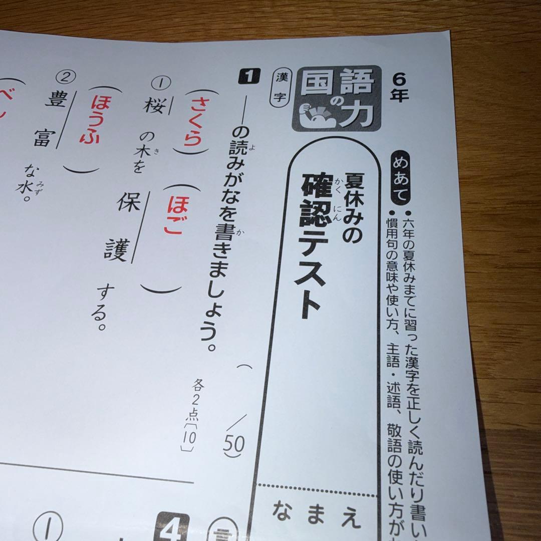 【最新版】小学6年生 算数 カラーテスト 啓林館 光文書院 15枚