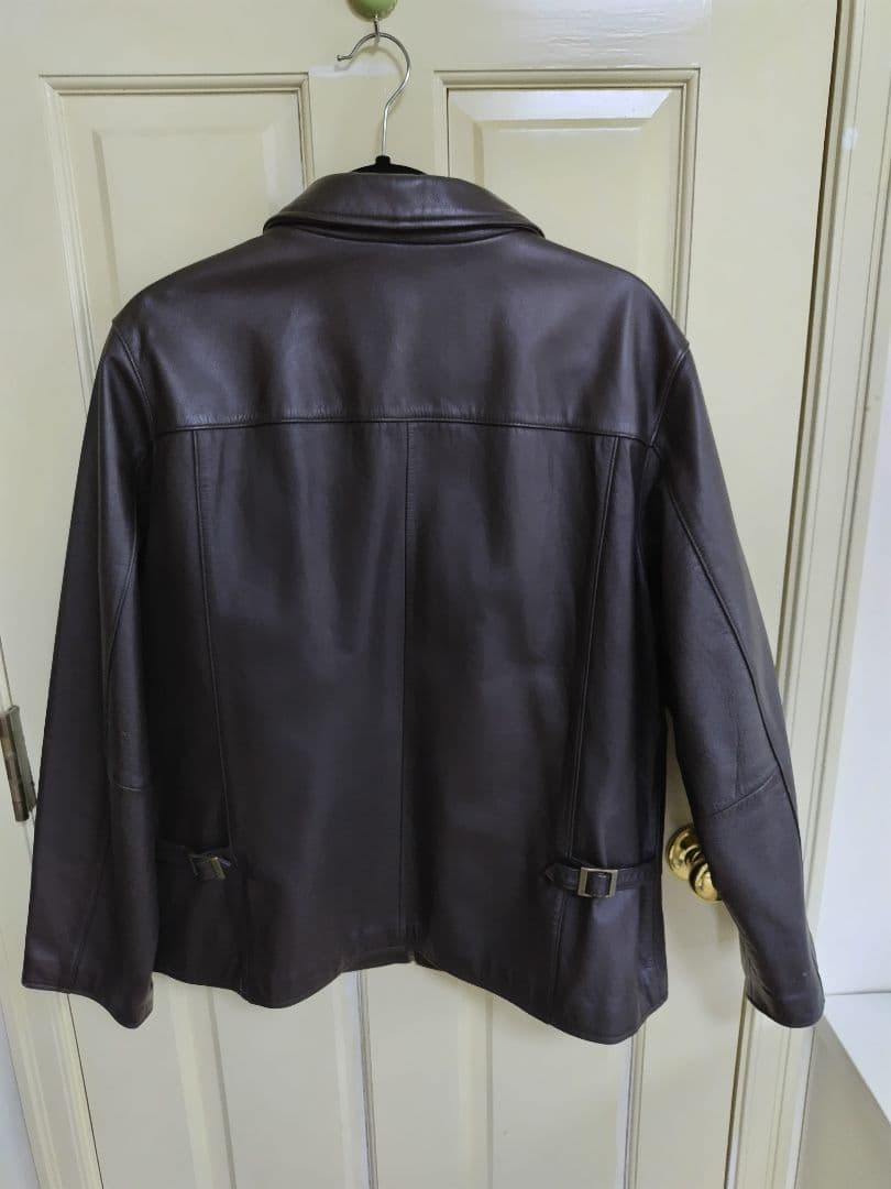 最終値下げ！極美品 Eddie Bauer 本革ブラウンジャケット XL