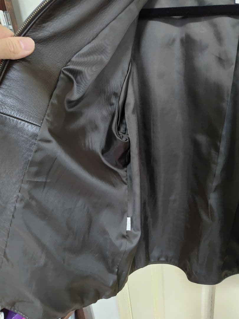 最終値下げ！極美品 Eddie Bauer 本革ブラウンジャケット XL