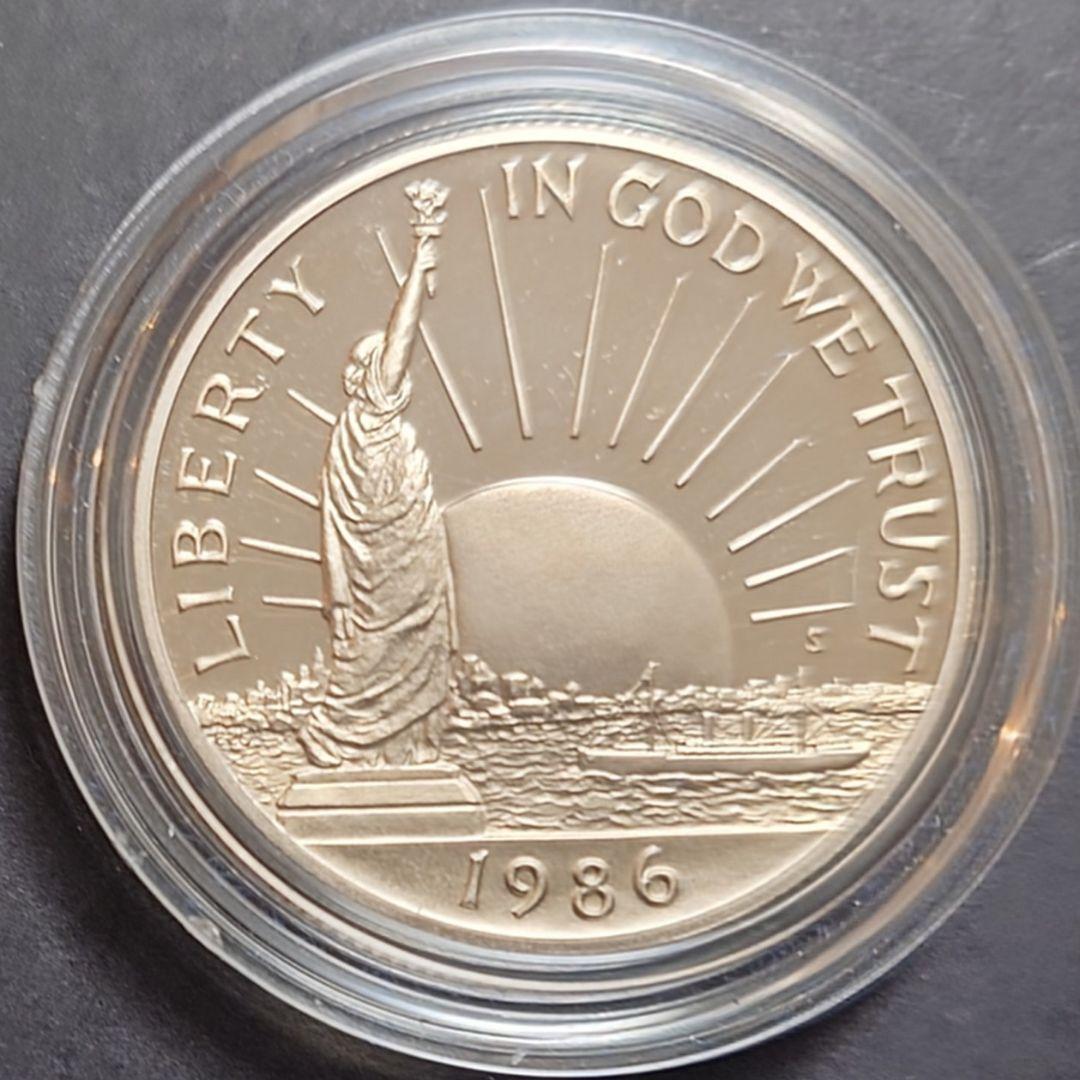 1986年 アメリカ銀貨 1ドル リバティ自由の女神記念銀貨 SV900 セット