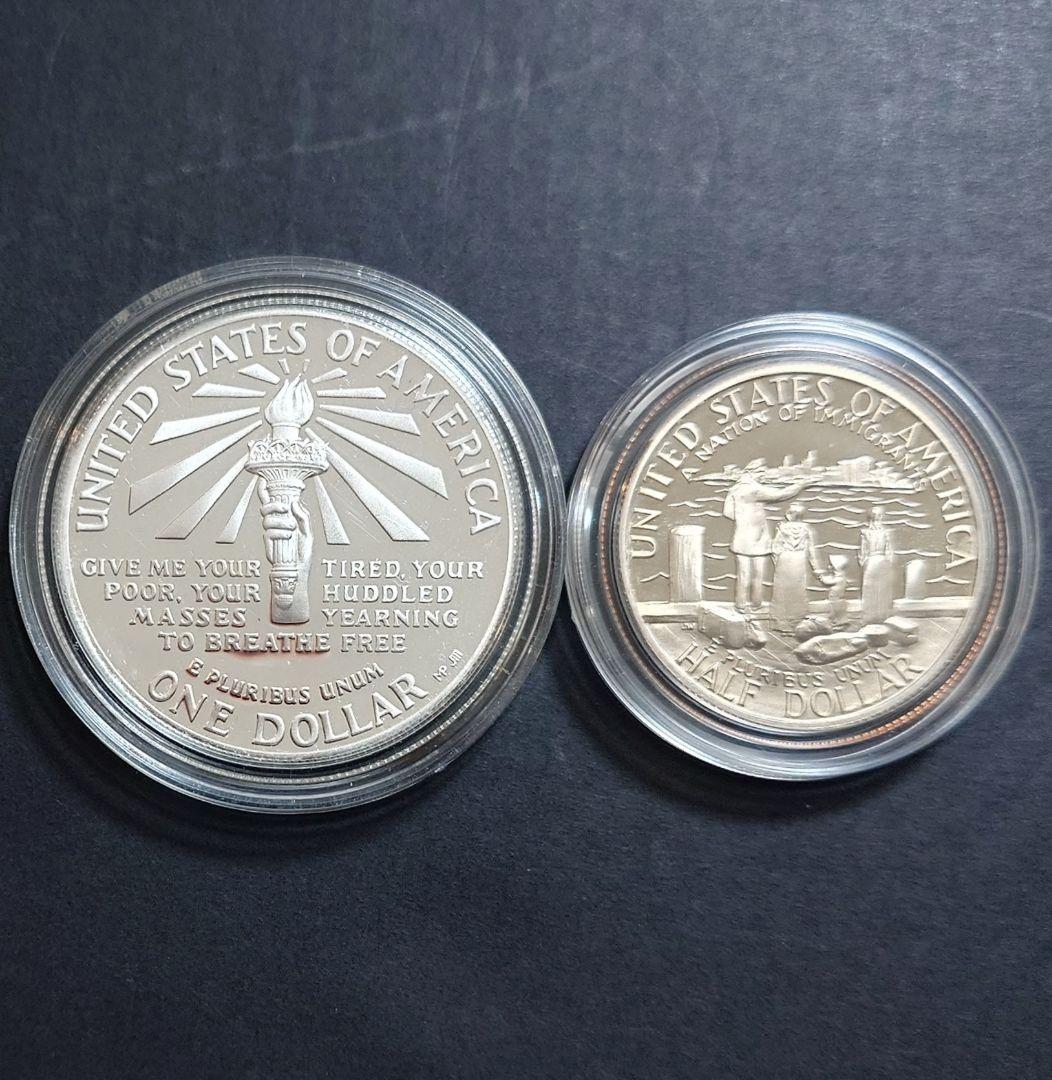 1986年 アメリカ銀貨 1ドル リバティ自由の女神記念銀貨 SV900 セット