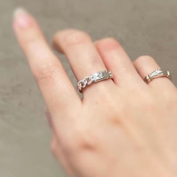 203Jewelry　davan シルバー チェーンリング